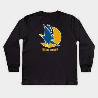 Night Raven Kids Long Sleeve T-Shirt